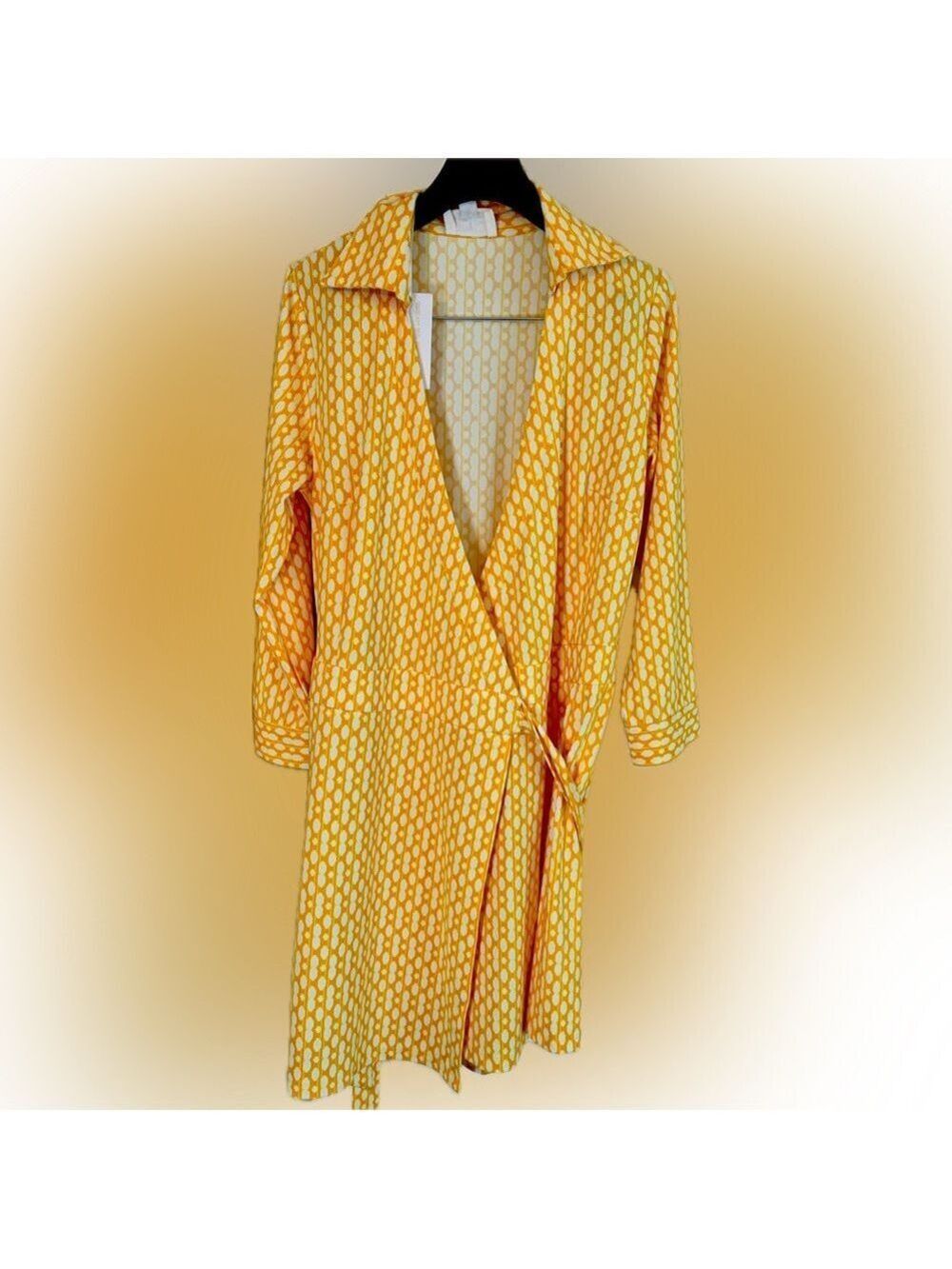 Yellow Wrap Tie Dress Romper (shorts underneath)